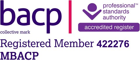 British Association for Counselling and Psychotherapy, registered member 422276, on the Professional Standards Authority accredited register